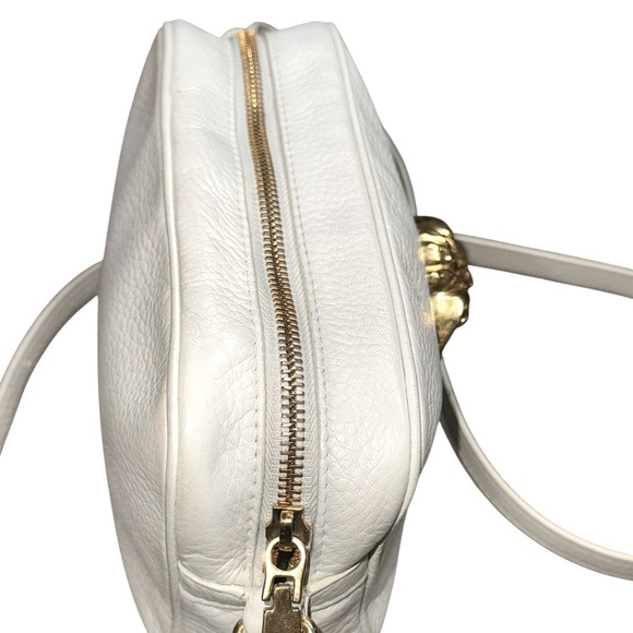 Versace Calfskin Palazzo Medusa Camera Bag White Leather - Picture 9 of 11